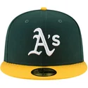 gron-och-gul-justerad-platt-keps-59fifty-ac-perf-oakland-athletics-mlb-fran-new-era