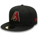 schwarze-enganliegende-59fifty-ac-perf-flatcap-der-arizona-diamondbacks-mlb-von-new-era
