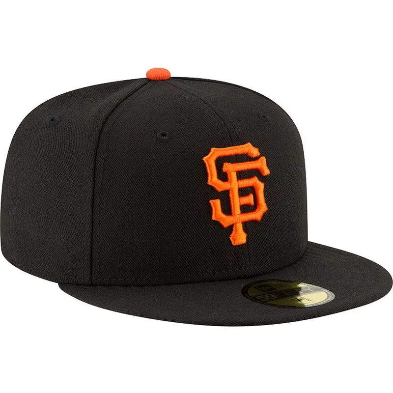 schwarze-enganliegende-59fifty-ac-perf-flatcap-der-san-francisco-giants-mlb-von-new-era
