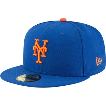 Platt blå justerad keps 59FIFTY AC Perf från New York Mets MLB av New Era