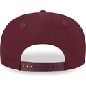 new-era-mlb-new-york-yankees-9fifty-stretch-snap-snapback-kappe-mit-gebogenem-schirm-in-weinrot-und-weinrotem-logo