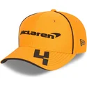 cepice-zaoblena-oranzova-snapback-pro-deti-9fifty-stretch-snap-lando-norris-mclaren-racing-formula-1-new-era
