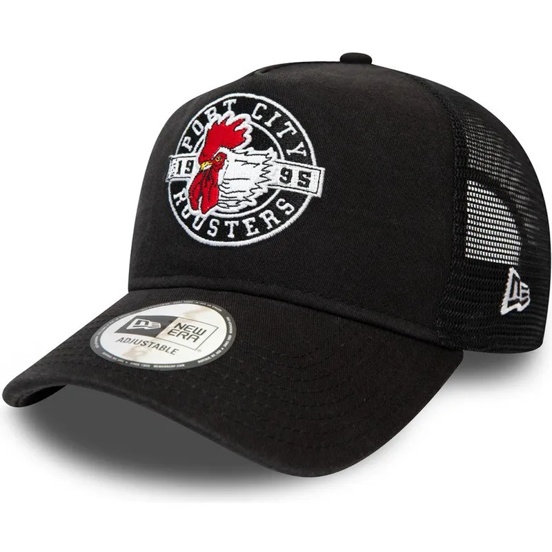 cepice-zaoblena-cerna-snapback-a-frame-port-city-roosters-milb-new-era
