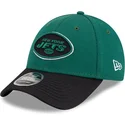 new-era-new-york-jets-nfl-9forty-stretch-snap-sideline-road-grun-schwarze-snapback-kappe-mit-gebogenem-schirm