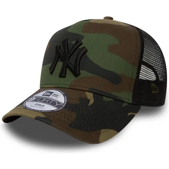 cepice-zaoblena-maskacova-snapback-pro-deti-a-frame-clean-new-york-yankees-mlb-new-era