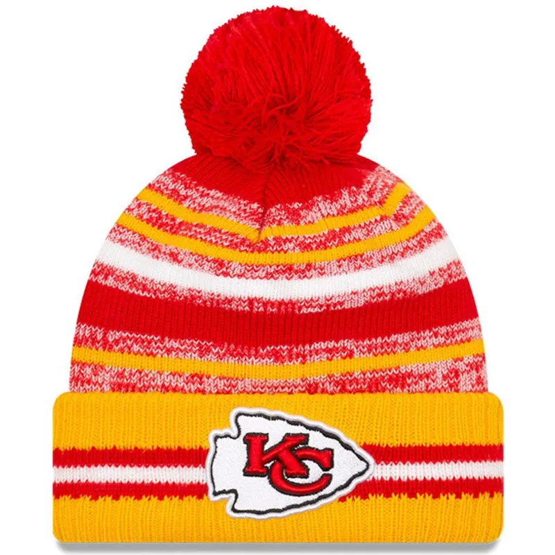 cepice-pompon-zluta-sport-sideline-kansas-city-chiefs-nfl-new-era