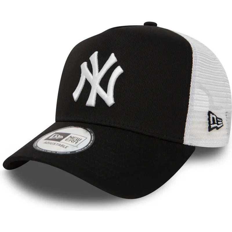 cepice-zaoblena-cerna-snapback-pro-deti-a-frame-clean-new-york-yankees-mlb-new-era