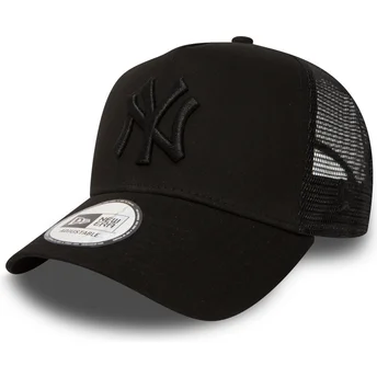 Cap zaoblená black snapback pro děti A Frame Clean New York Yankees MLB New Era