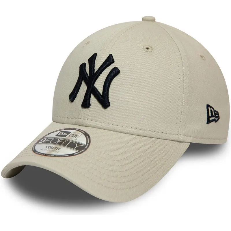 cepice-zaoblena-bezova-nastavitelny-pasek-pro-deti-9forty-league-essential-new-york-yankees-mlb-new-era