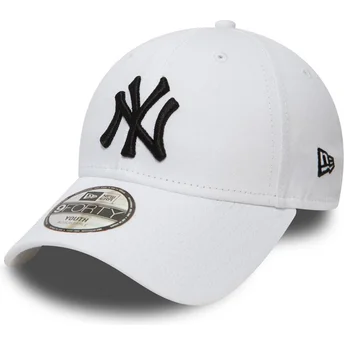 Čepice zaoblená bílá nastavitelný pásek pro děti 9FORTY League Essential New York Yankees MLB New Era