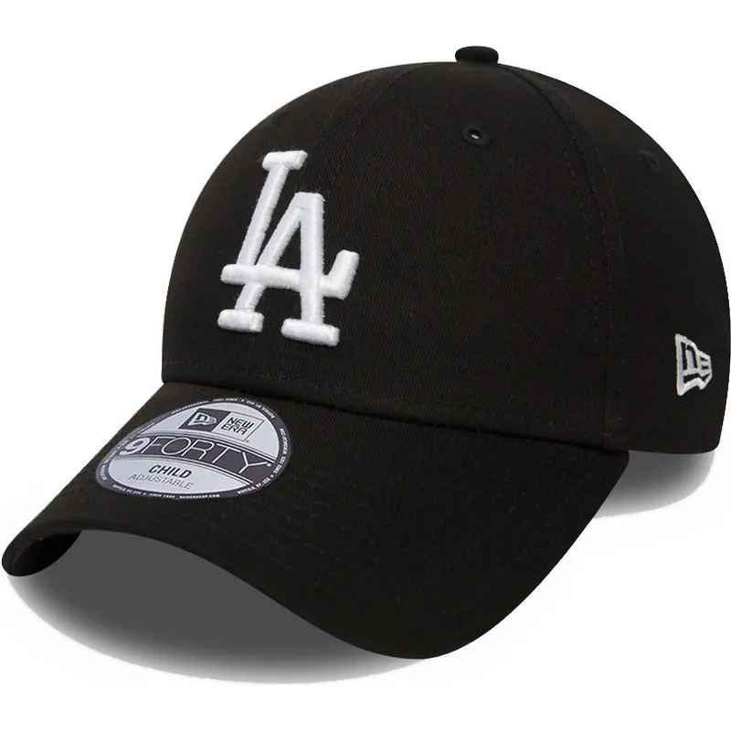 cepice-zaoblena-cerna-nastavitelny-pro-deti-9forty-league-essential-los-angeles-dodgers-mlb-new-era