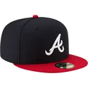morkbla-och-rod-platt-keps-59fifty-ac-perf-av-atlanta-braves-mlb-fran-new-era