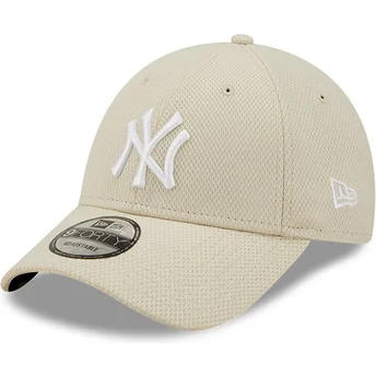 Čepice zaoblená béžová nastavitelný 9FORTY Diamond Era New York Yankees MLB New Era