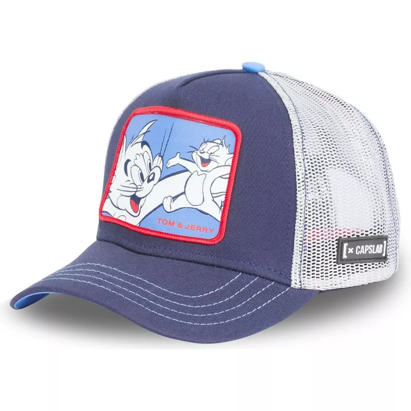 capslab-tom-and-jerry-taj1-looney-tunes-navy-blue-trucker-hat