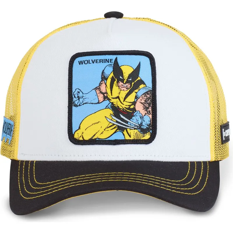 cepice-zaoblena-bila-snapback-wol2-wolverine-marvel-comics-capslab