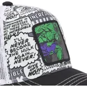 cepice-zaoblena-bila-snapback-hul1-hulk-marvel-comics-capslab