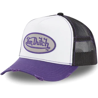 Trucker-Cap weiß, schwarz und violett SUM PUR von Von Dutch