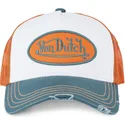 von-dutch-sum-hun-vit-orange-och-bla-truckerkeps