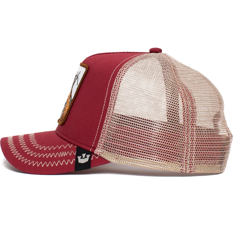 cepice-zaoblena-cervena-snapback-goat-the-goat-the-farm-goorin-bros