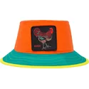 eimer-orange-blau-und-gelb-hahn-cock-gallo-de-la-playa-the-farm-von-goorin-bros