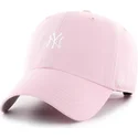 verstellbare-rosa-curved-cap-clean-up-base-runner-der-new-york-yankees-mlb-von-47-brand