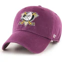 cepice-zaoblena-fialova-nastavitelny-clean-up-anaheim-ducks-nhl-47-brand