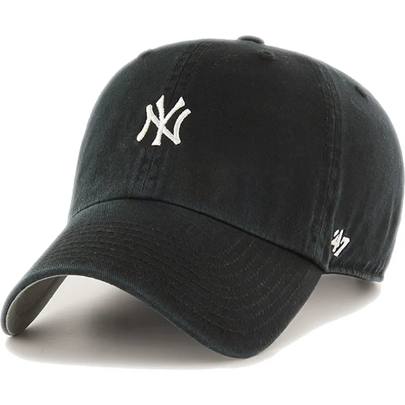 svart-bojd-justerbar-keps-clean-up-base-runner-new-york-yankees-mlb-fran-47-brand