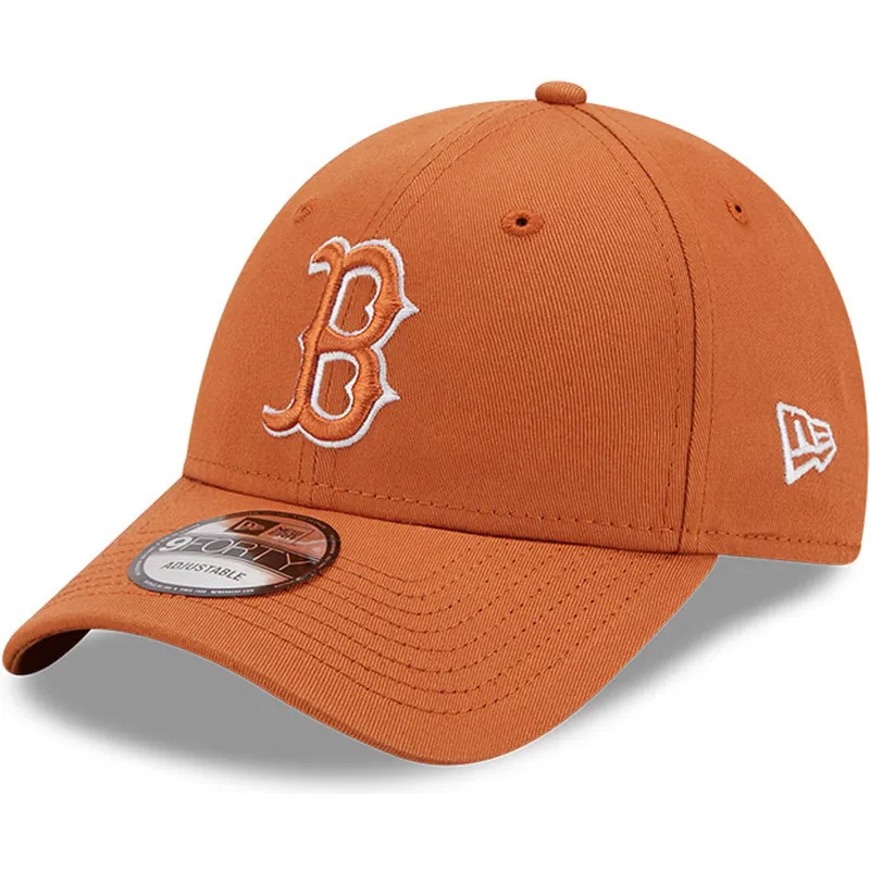 cepice-zaoblena-hneda-nastavitelny-9forty-league-essential-boston-red-sox-mlb-new-era