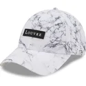 verstellbare-weisse-curved-cap-9forty-clear-marble-le-louvre-von-new-era