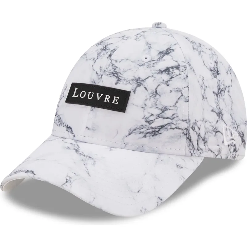 cepice-zaoblena-bila-nastavitelny-9forty-clear-marble-le-louvre-new-era