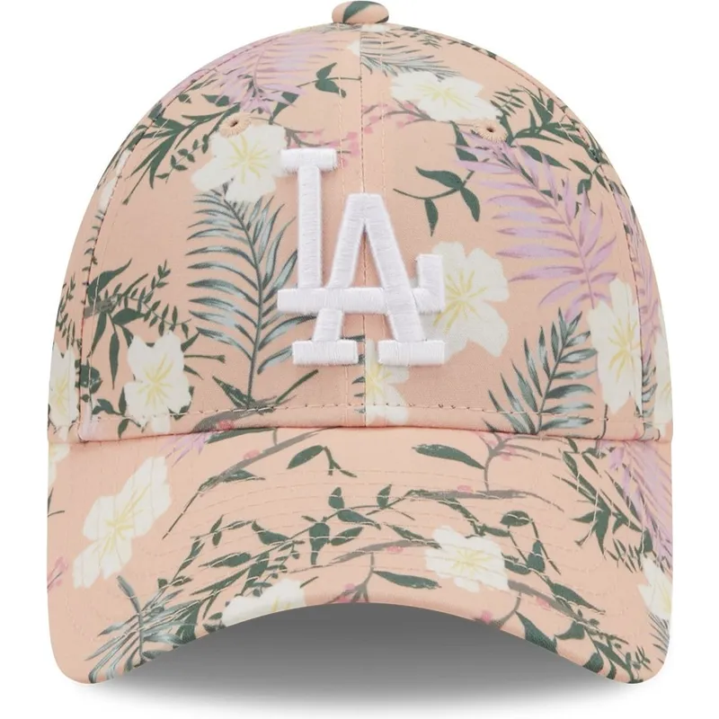 cepice-zaoblena-ruzova-nastavitelny-9forty-floral-los-angeles-dodgers-mlb-new-era