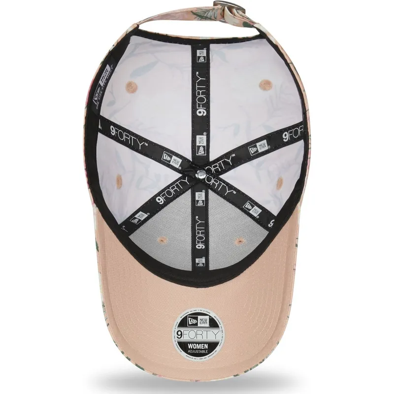 cepice-zaoblena-ruzova-nastavitelny-9forty-floral-los-angeles-dodgers-mlb-new-era