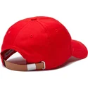 rote-verstellbare-curved-cap-contrast-strap-oversized-crocodile-von-lacoste