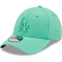 cepice-zaoblena-zelena-nastavitelny-9forty-league-essential-los-angeles-dodgers-mlb-new-era