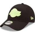 cepice-zaoblena-cerna-nastavitelny-9forty-neon-pack-los-angeles-lakers-nba-new-era