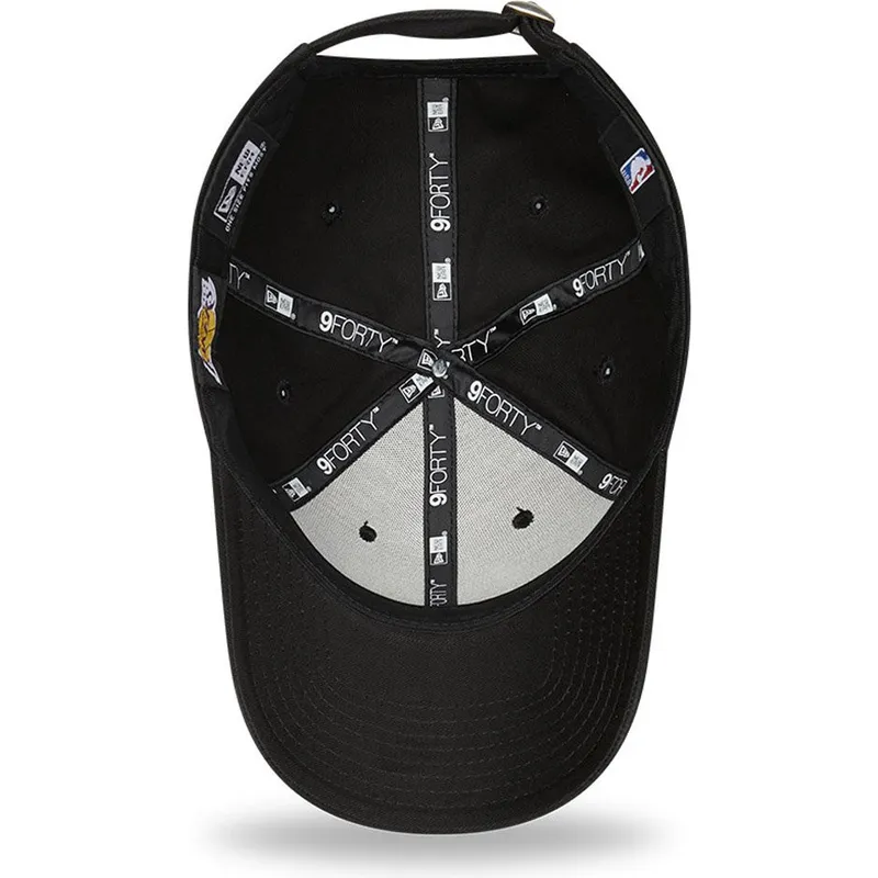 schwarze-verstellbare-curved-cap-mit-grunem-logo-9forty-neon-pack-der-los-angeles-lakers-nba-von-new-era