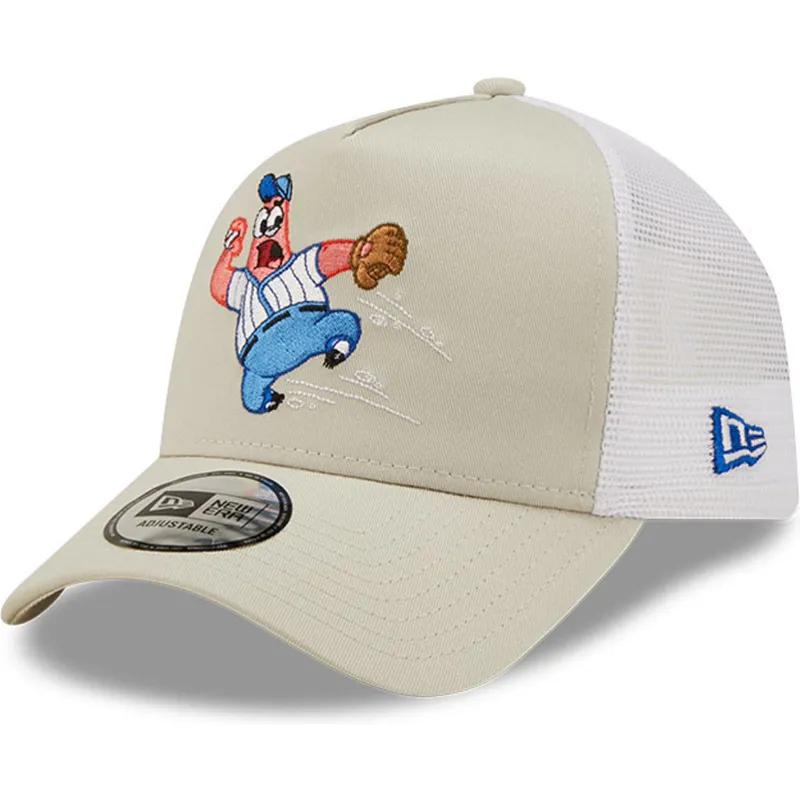 cepice-zaoblena-bezova-snapback-a-frame-sporty-spongebob-a-patrik-hvezda-new-era