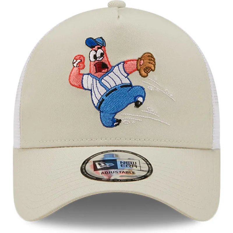 cepice-zaoblena-bezova-snapback-a-frame-sporty-spongebob-a-patrik-hvezda-new-era