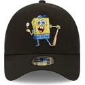 schwarze-a-frame-sporty-trucker-kappe-spongebob-von-new-era