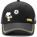 schwarze-verstellbare-kinder-cap-mit-gebogenem-schirm-von-snoopy-peanuts-von-puma