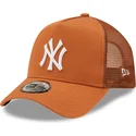 cepice-zaoblena-hneda-snapback-a-frame-tonal-mesh-new-york-yankees-mlb-new-era