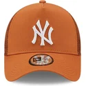 cepice-zaoblena-hneda-snapback-a-frame-tonal-mesh-new-york-yankees-mlb-new-era