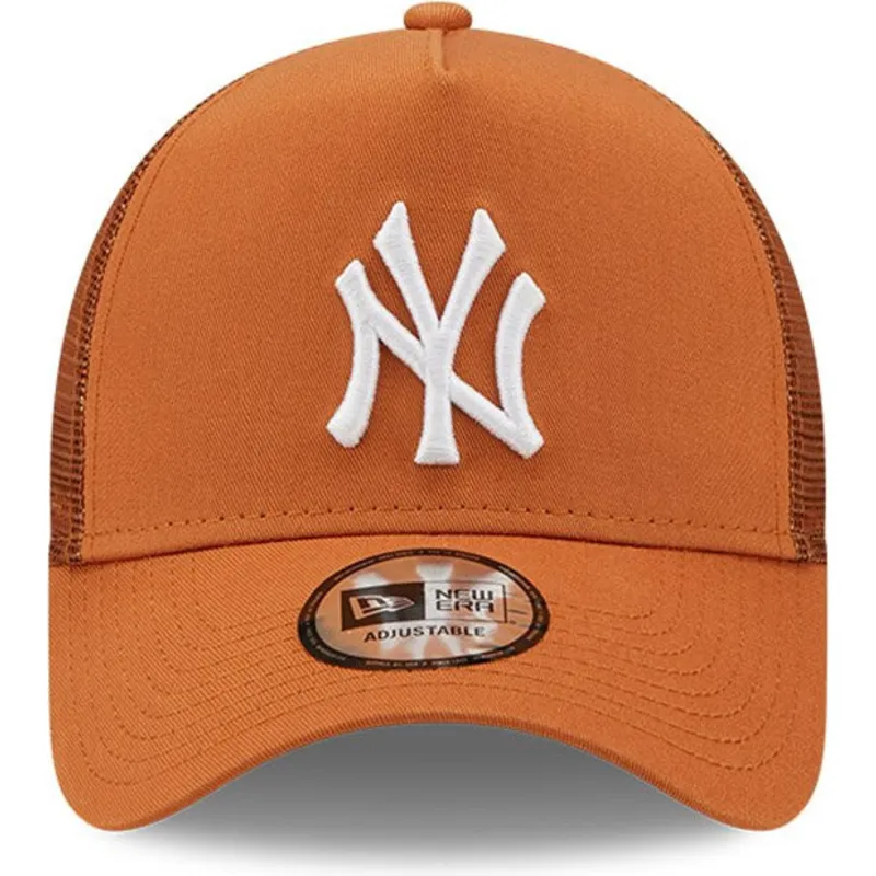 cepice-zaoblena-hneda-snapback-a-frame-tonal-mesh-new-york-yankees-mlb-new-era