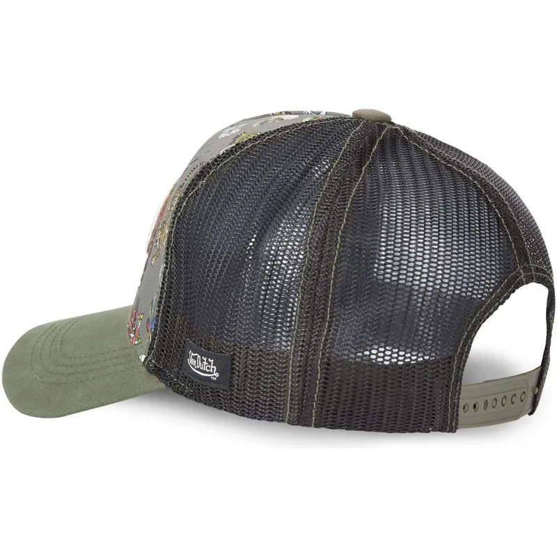 cepice-zaoblena-zelena-snapback-tattoo-tat-k-von-dutch
