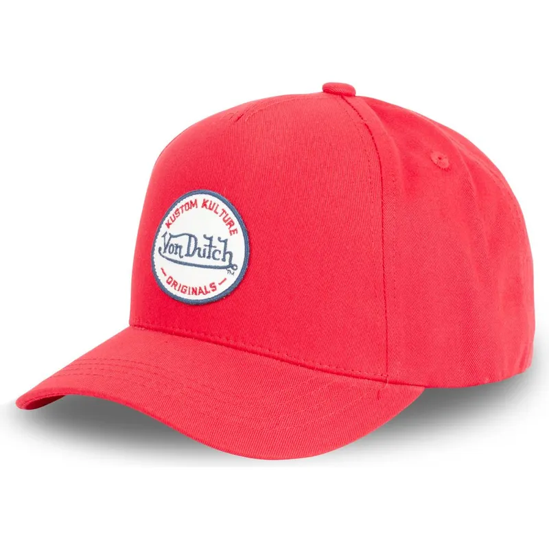 cepice-zaoblena-cervena-snapback-kustom-kulture-col-red1-von-dutch cepice-zaoblena-cervena-snapback-kustom-kulture-col-red1-von-dutch