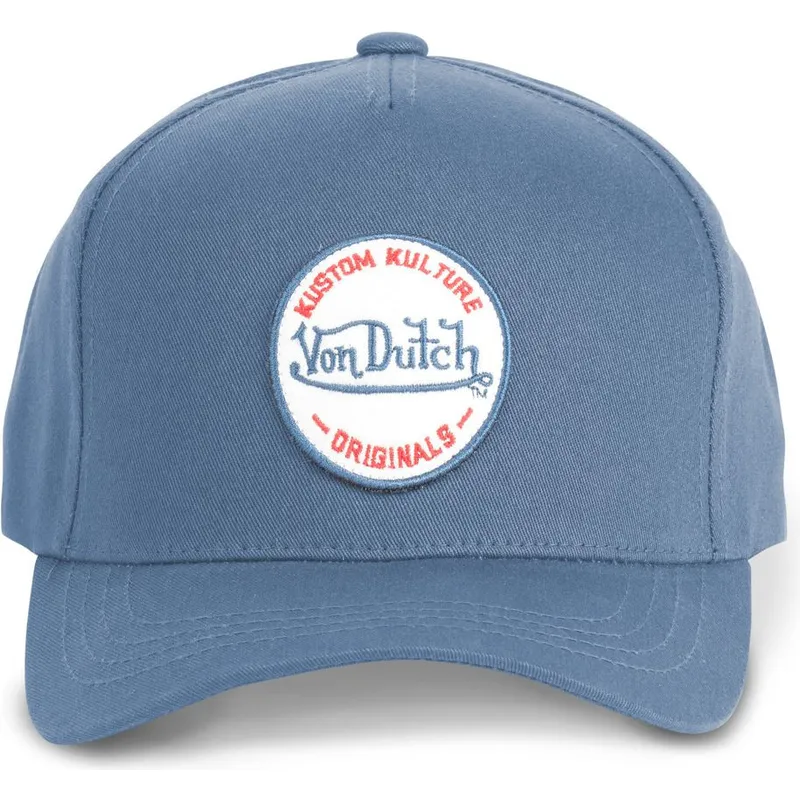 cepice-zaoblena-modra-snapback-kustom-kulture-col-ant-von-dutch