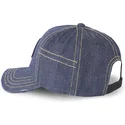 blaue-gebogene-cowboy-mutze-moto-club-moto-von-von-dutch