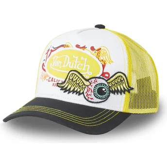 Čepice zaoblená žádné zvíře žlutá snapback , PAT YEL Von Dutch
