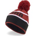 puma-red-and-black-beanie-with-pompom