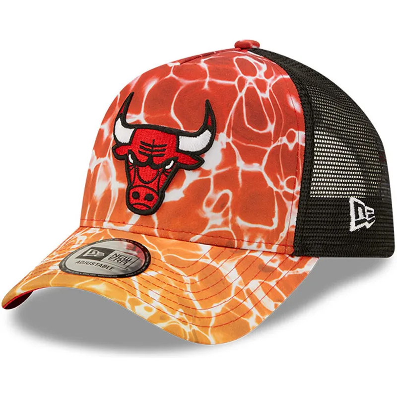 cepice-zaoblena-oranzova-snapback-a-frame-summer-city-chicago-bulls-nba-new-era